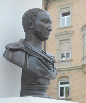 Eine Bronzebüste