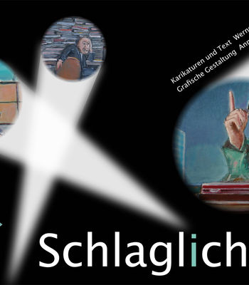 Deckblatt des Karikaturen-Buches "Schlaglichter"