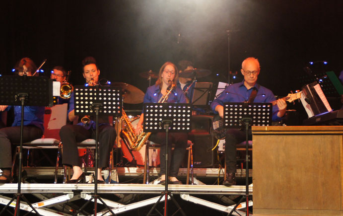 Orchester auf der Bühne